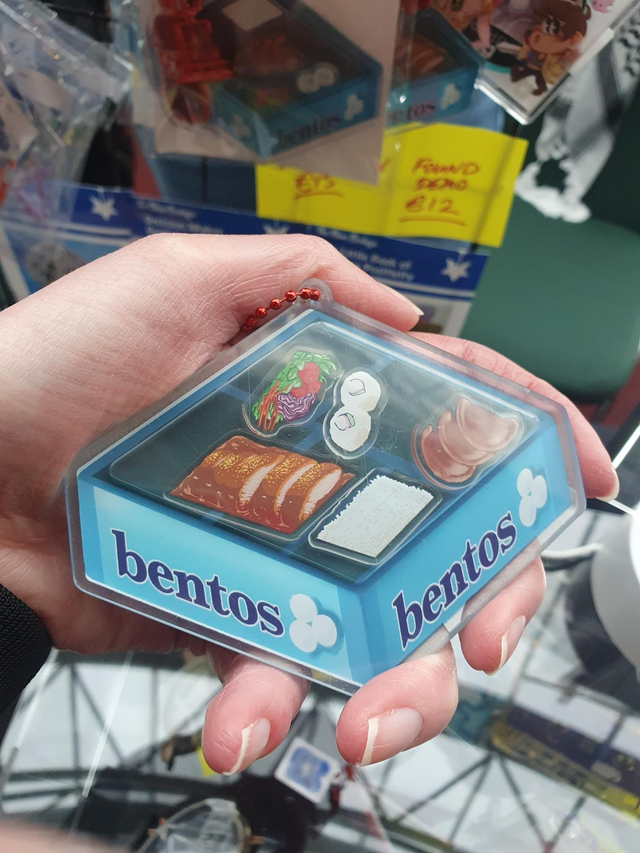 Bentos Box and a Bottle of Soak Shaker Keychain