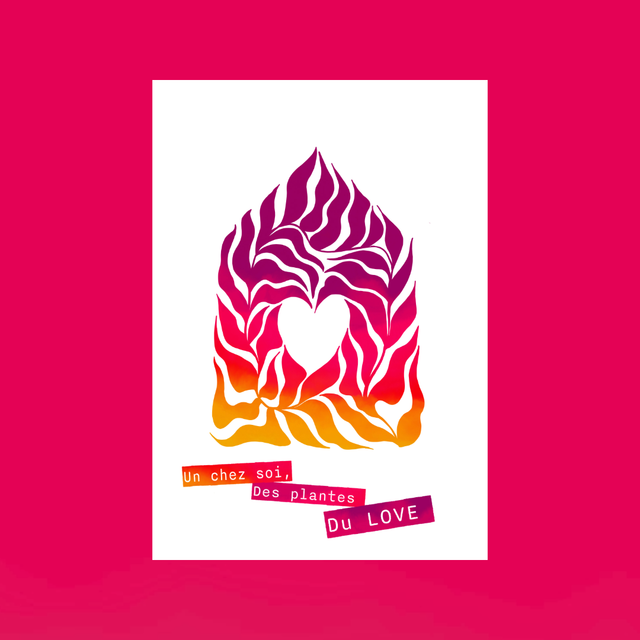 Carte "Un Chez soi, des plantes & du LOVE"