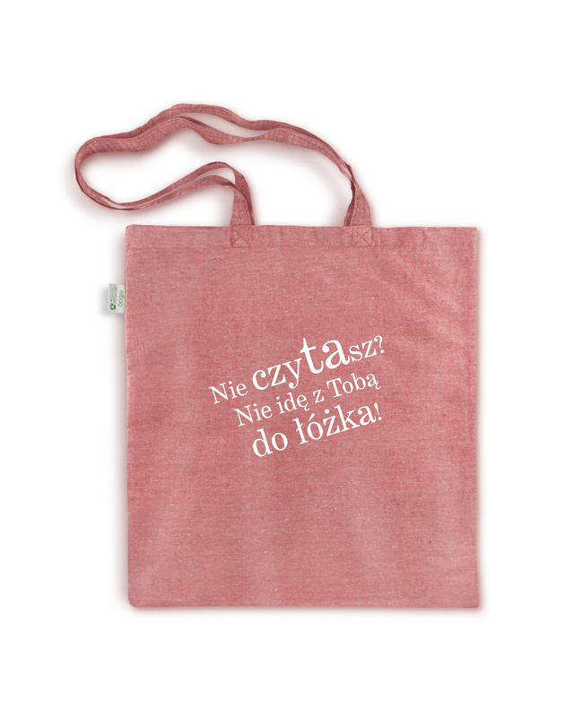 Torba "Nie czytasz? Nie idę z Tobą do łóżka!" red