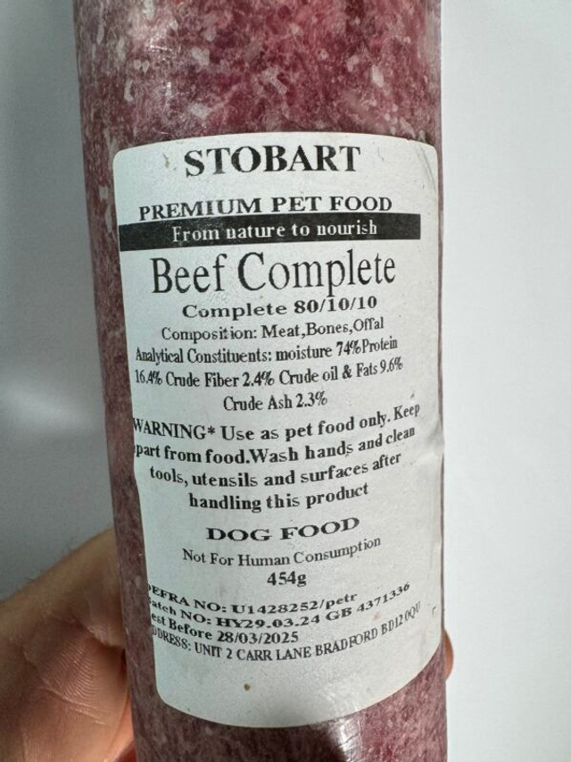 RAW - Beef 80.10.10 454g