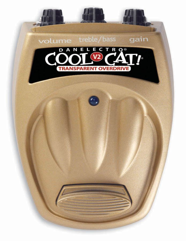 Danelectro Cool Cat CTO-2 Overdrive Transparente V2 Guitarra Efectos Pedal