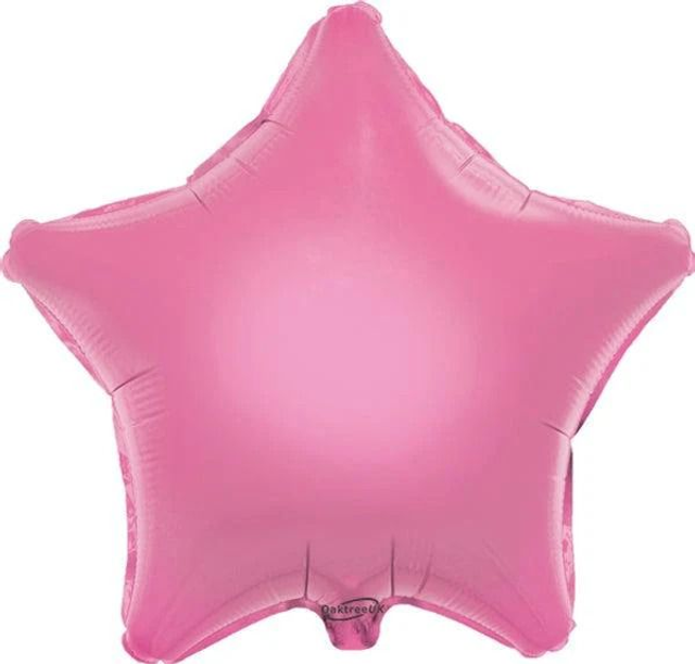 19" PINK STAR PACKAGED FOIL