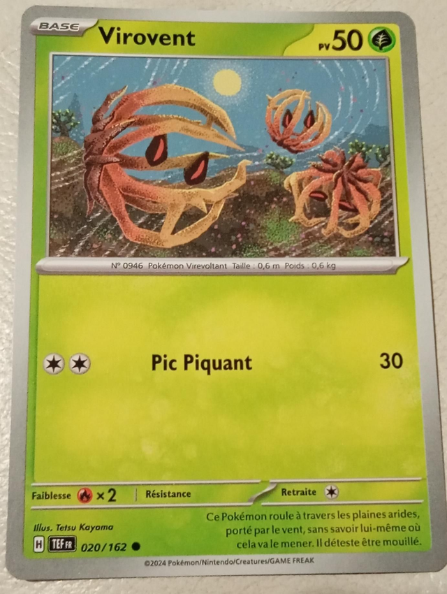 Carte pokémon Virovent