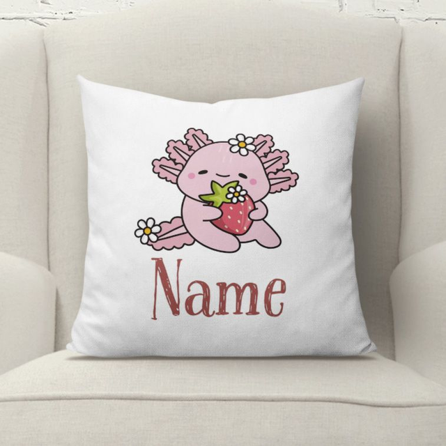 Personalised Axalotl Cushion