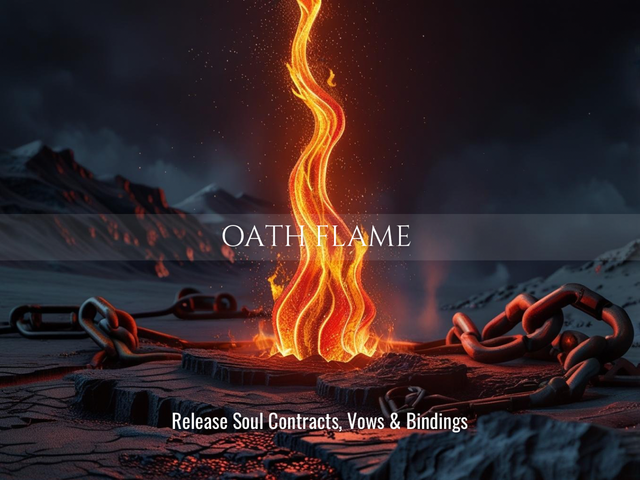 Oath Flame | Release Soul Contracts, Vows & Bindings | Same Day Delivery