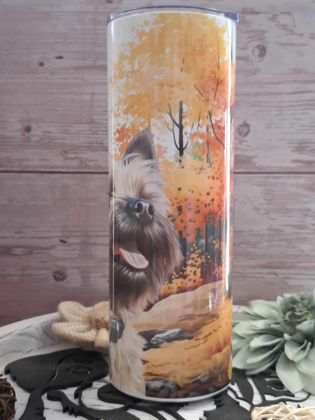 Gourde canette cairn terrier d automne 2