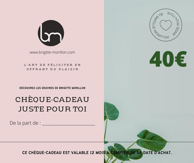 CHÈQUES-CADEAU À OFFRIR - 40€