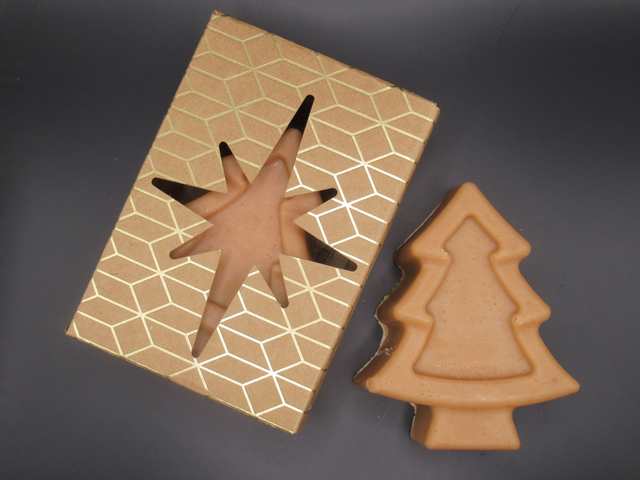 Coffret 1 savon de Noël forme "Sapin"