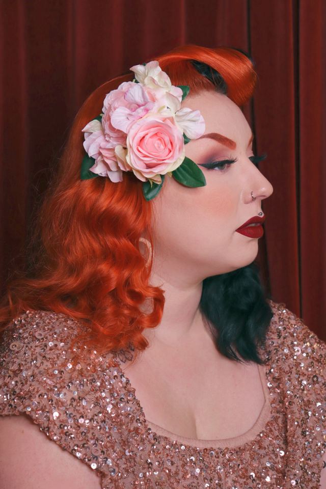 Hairflowers • L • Romantic in pink