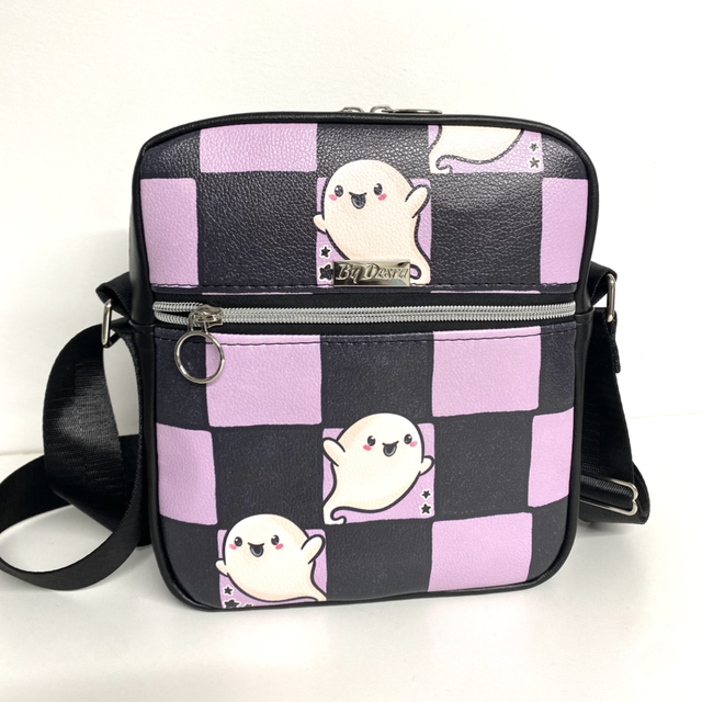 Checkered Ghost Crossbody Bag