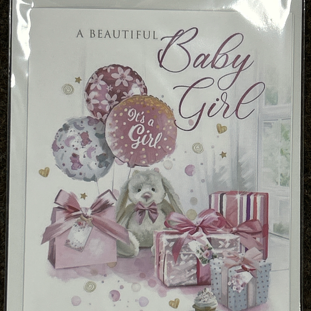 The Birth Of Your Baby Girl Pink Card