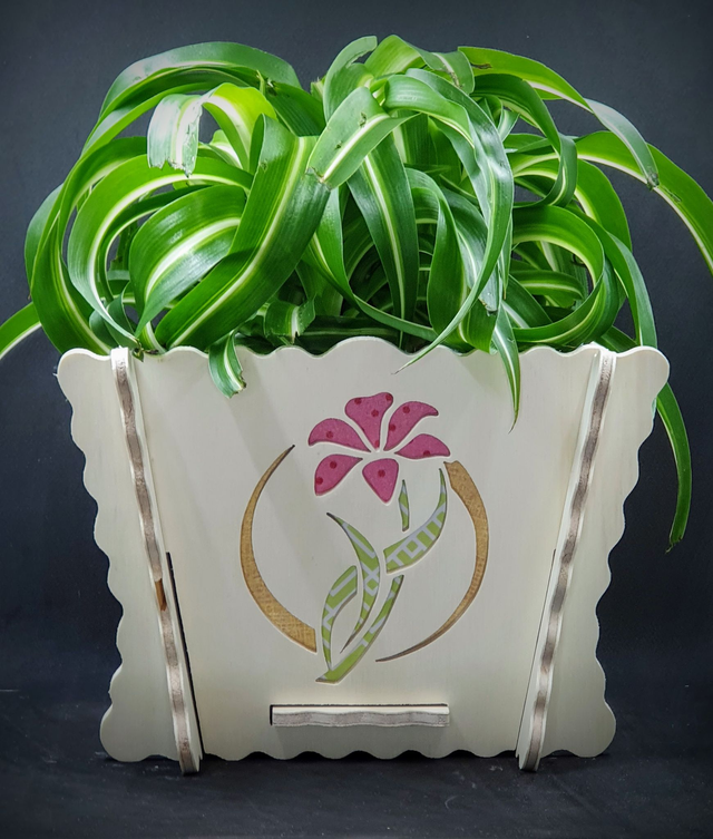 Cache-pot d&#039;intérieur motif fleur