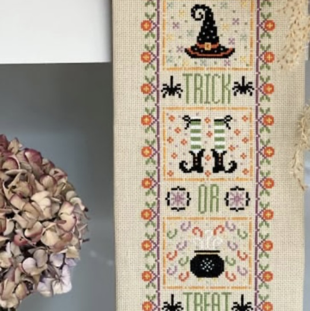 Trick or Treat Banner by Historical Sampler Co