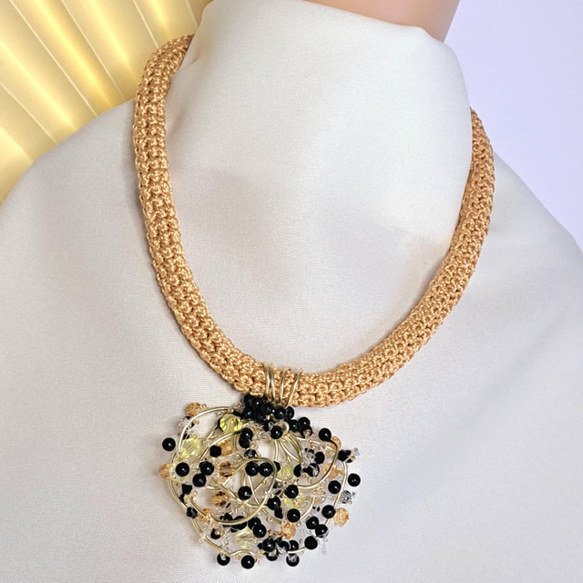 Ogrlica PerlArt zlata