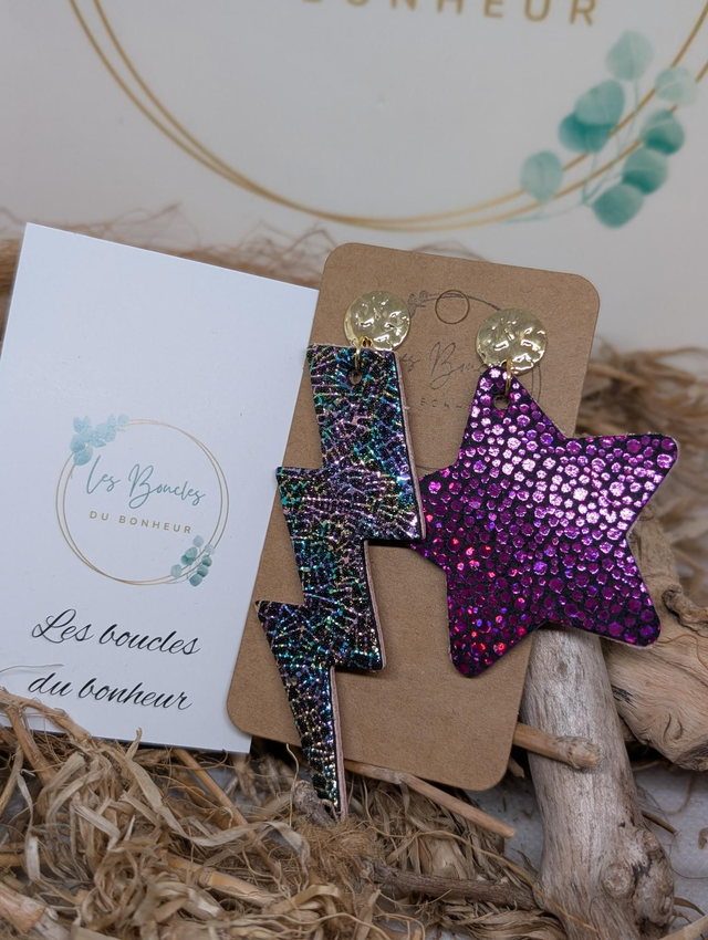 Boucles d'oreilles Asymétrique zk105