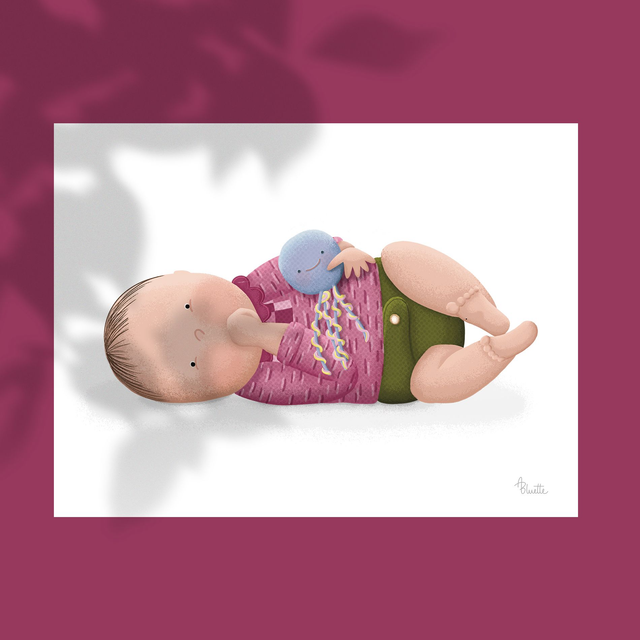 Je dessine votre enfant et son doudou