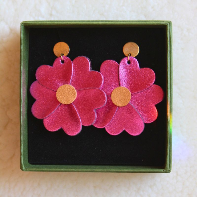 Boucles d’oreilles marguerites  