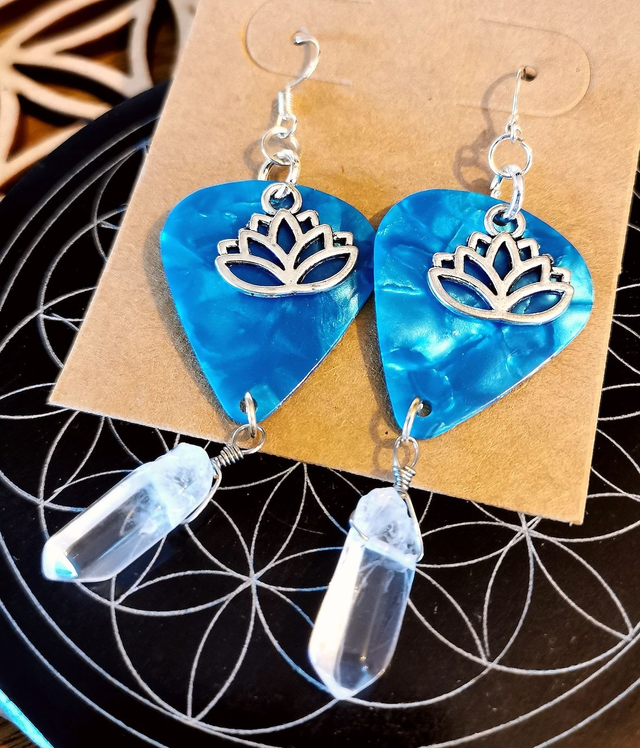 Boucles d'oreilles turquoises Médiators