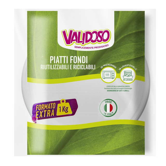 VALIDOSO PIATTI FONDI RIUTILIZZABILI/1KG
