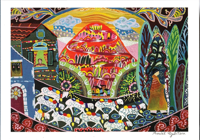 Print illustré A5 Transhumance en Cévennes