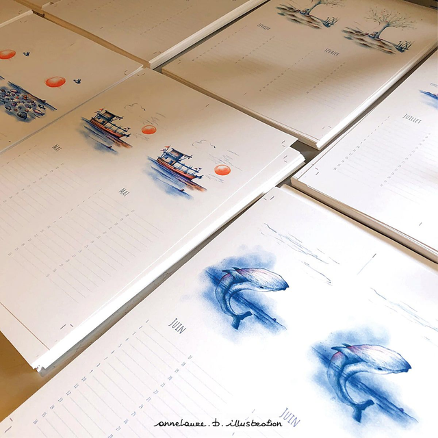 Calendrier perpétuel pour histoire d'amour intemporelle