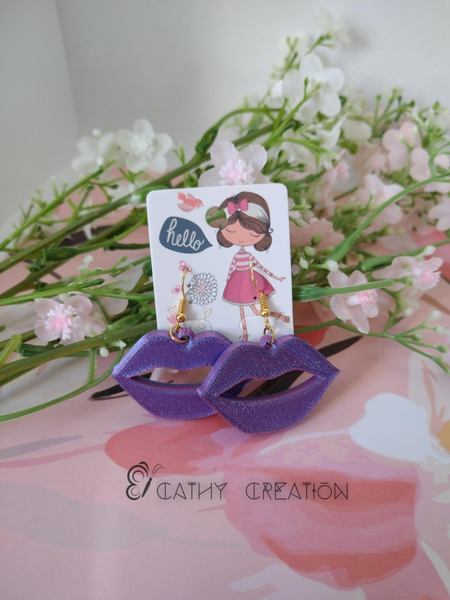 Boucles d'oreilles en impression 3D 