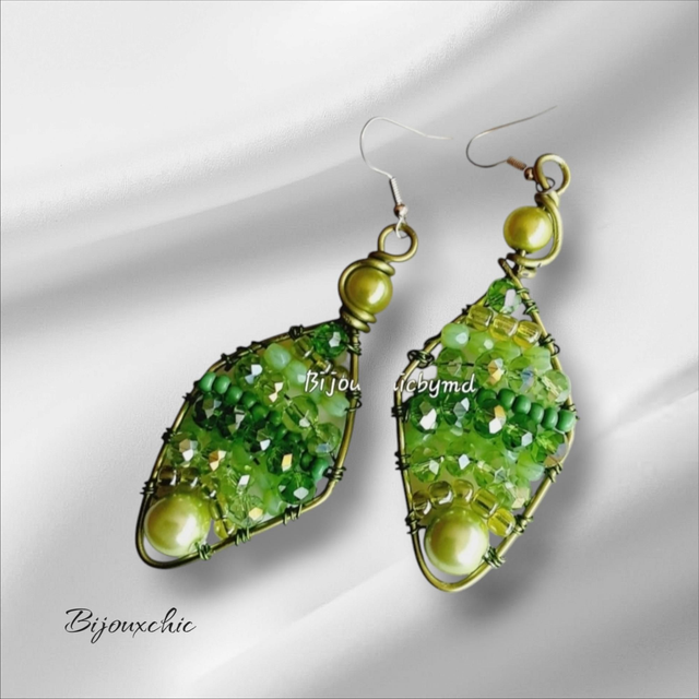 Boucles d’oreilles Éclats de Jade