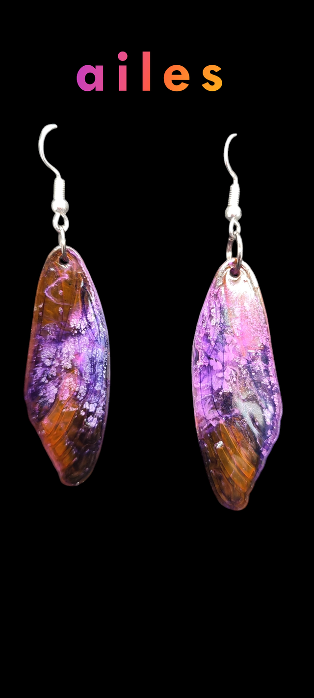 boucles d'oreilles ailes