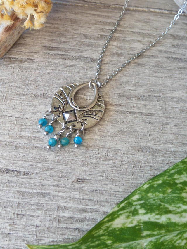 Collier MAYRA Apatite Bleue