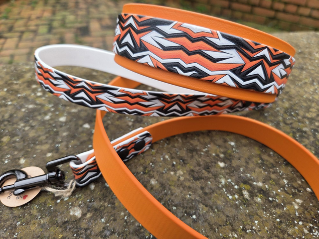 JAZZ -Orange/black -  to fit 16-18.5 ins neck