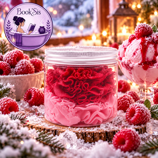 Savon fouetté " Framboise glacée "