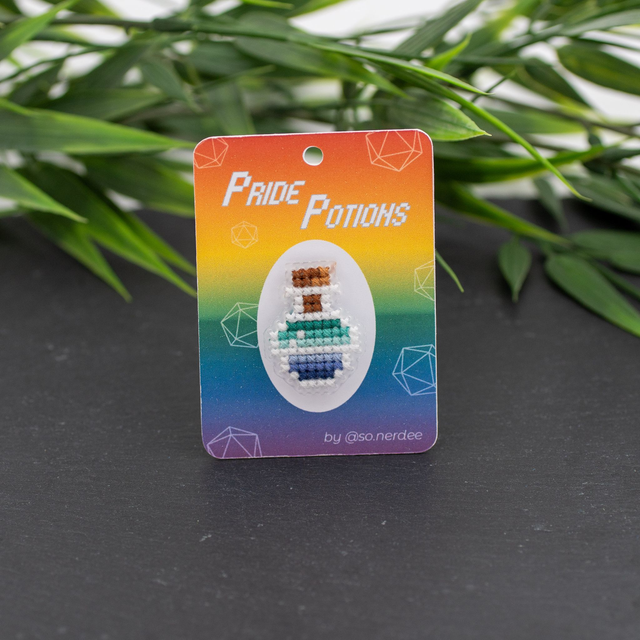 Gay Potion – Cross-Stitch Pin 