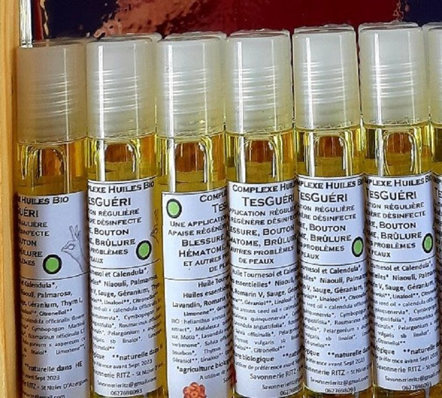 Complexe Huiles TesGueri : Acné, blessure, hématome, brûlure, bobo / roll one 10 ml 