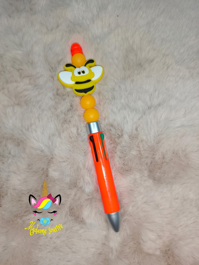 Stylo 4 couleurs Abeille