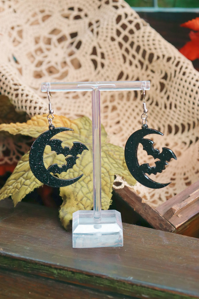 Boucles d'oreille • Moon bats