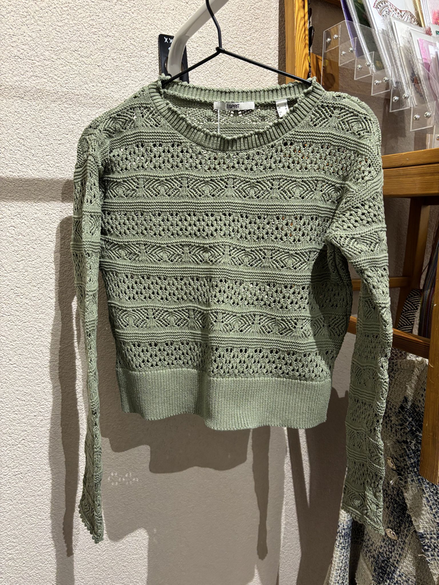 Pull tricot Esprit vert (277)