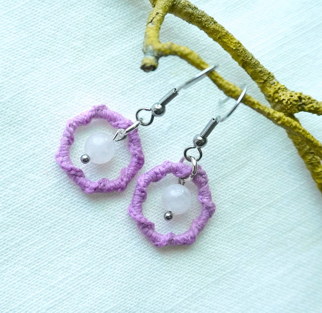 Korvakorut - Lumo - vaalean violetti