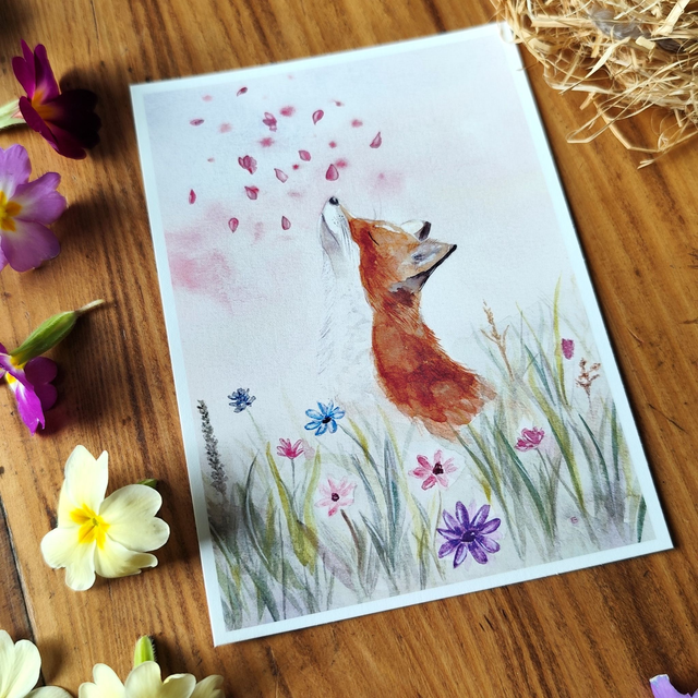 Songe printanier - carte postale