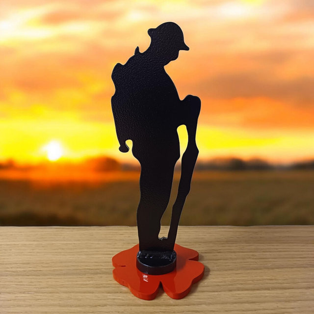 Tommy Soldier &amp; Poppy Statue