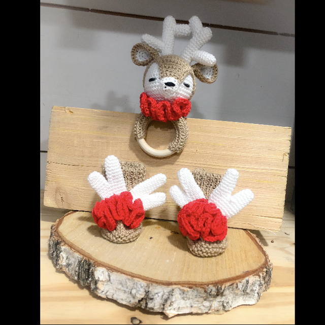 Hochet Biche de Noël 