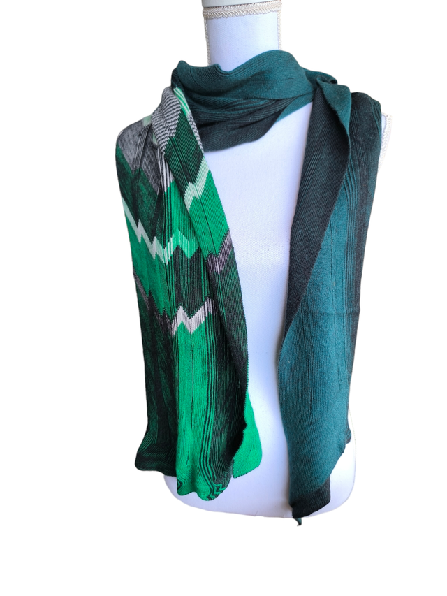Écharpe vert et noir