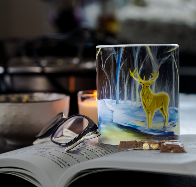 Cerf enchanté tasse