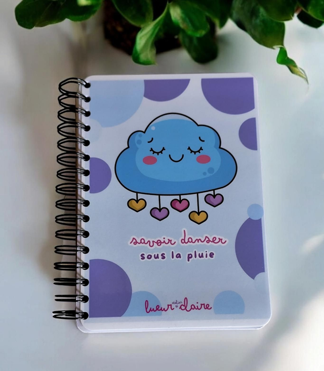 Carnet Cloudy A5 Spirale 120 pages