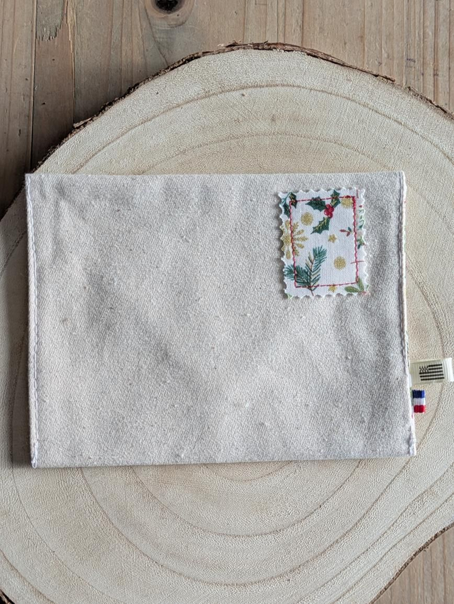 Enveloppe houx blanc