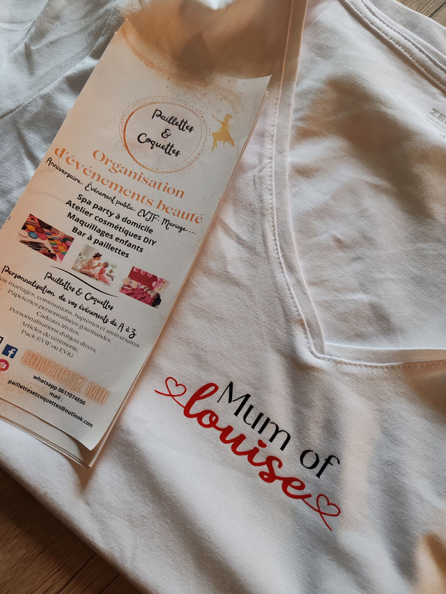 Tee shirt "Mum of" ou "Dad of"