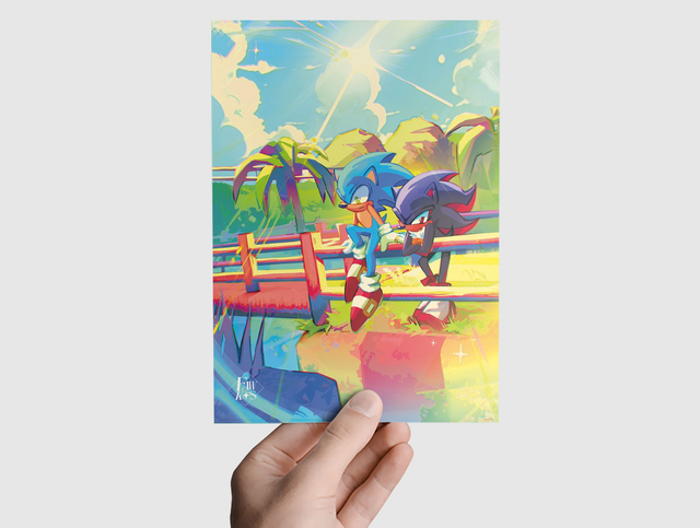 [ SONIC PRINTS ] Sonadow Emerald Hill 