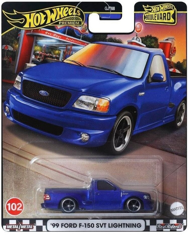Hot Wheels Premium Boulevard - '99 Ford F-150 SVT Lightning in Blaumetallic