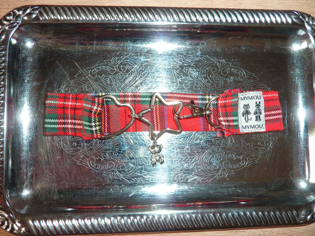 choker - tartan rouge