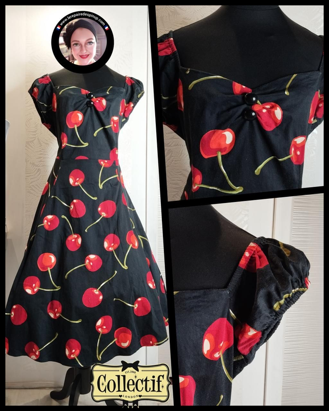 Robe Collectif Dolorès Doll Cherry Stem T44/46