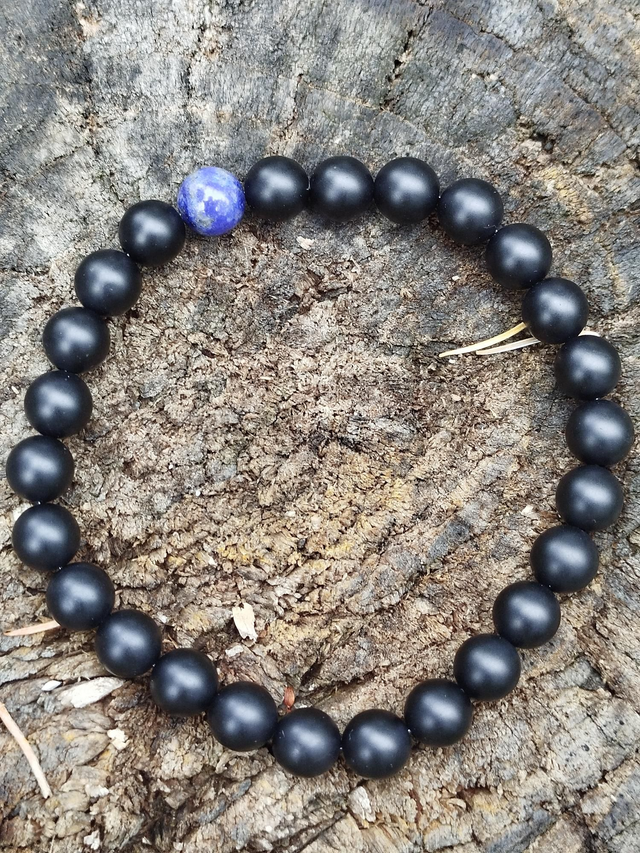 Bracelet Onyx/Lapis Lazuli